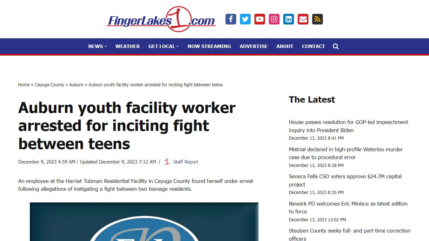 Auburn youth facility worker arrested for inciting fight between teens ...